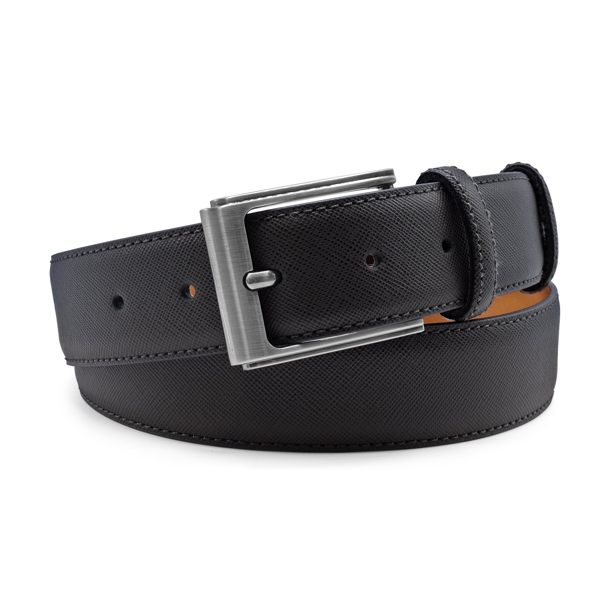 Elegant Saffiano Texture Leather Belt 35mm – Huxley Tanner Elegant Saffiano Texture Leather Belt 35mm – Huxley Tanner