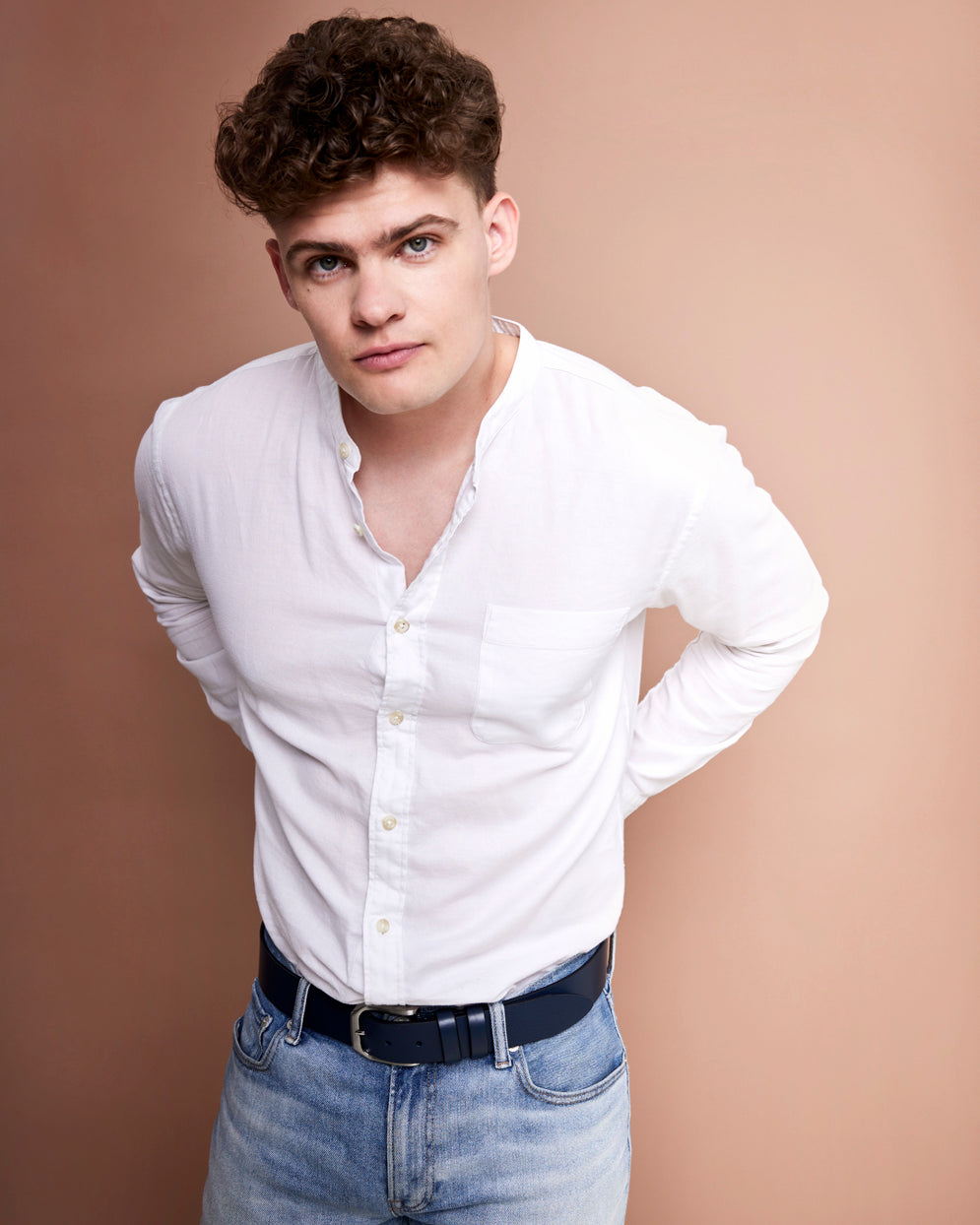 Smooth Volanato Jeans Belt 40mm