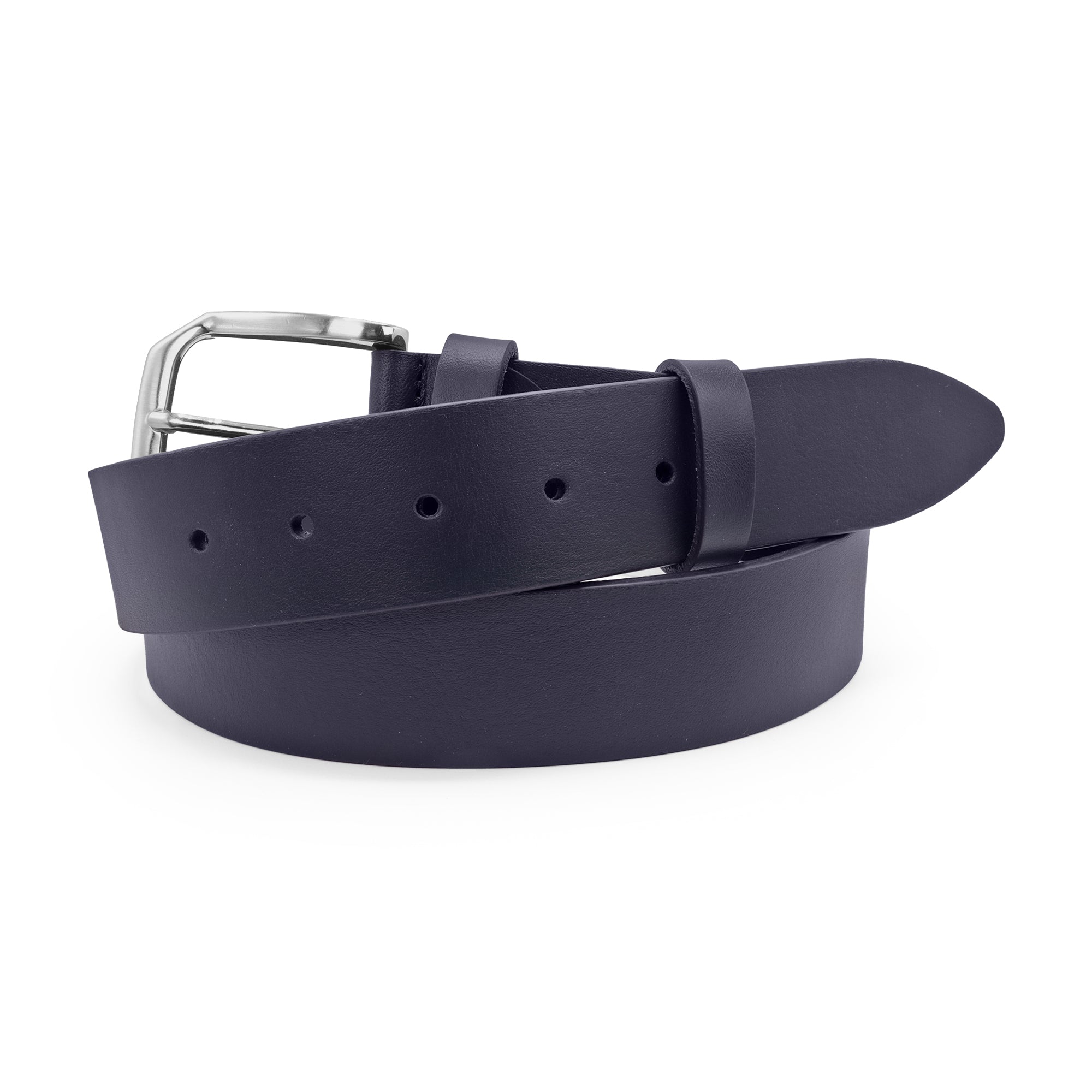 Ali Navy smooth volanato jeans belt 40mm  - Huxley Tanner
