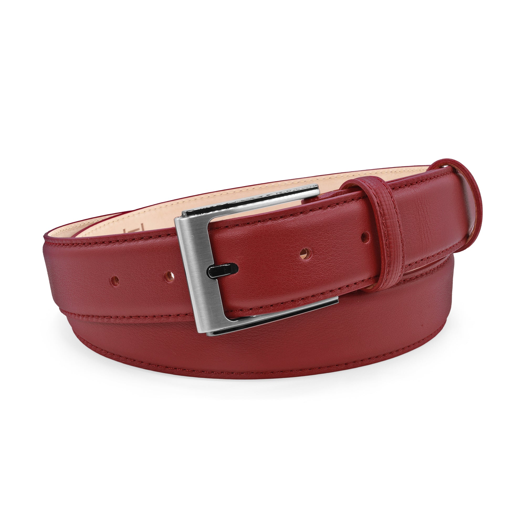 Ballesteros Burgundy classic napa grain belt 35mm  - Huxley Tanner