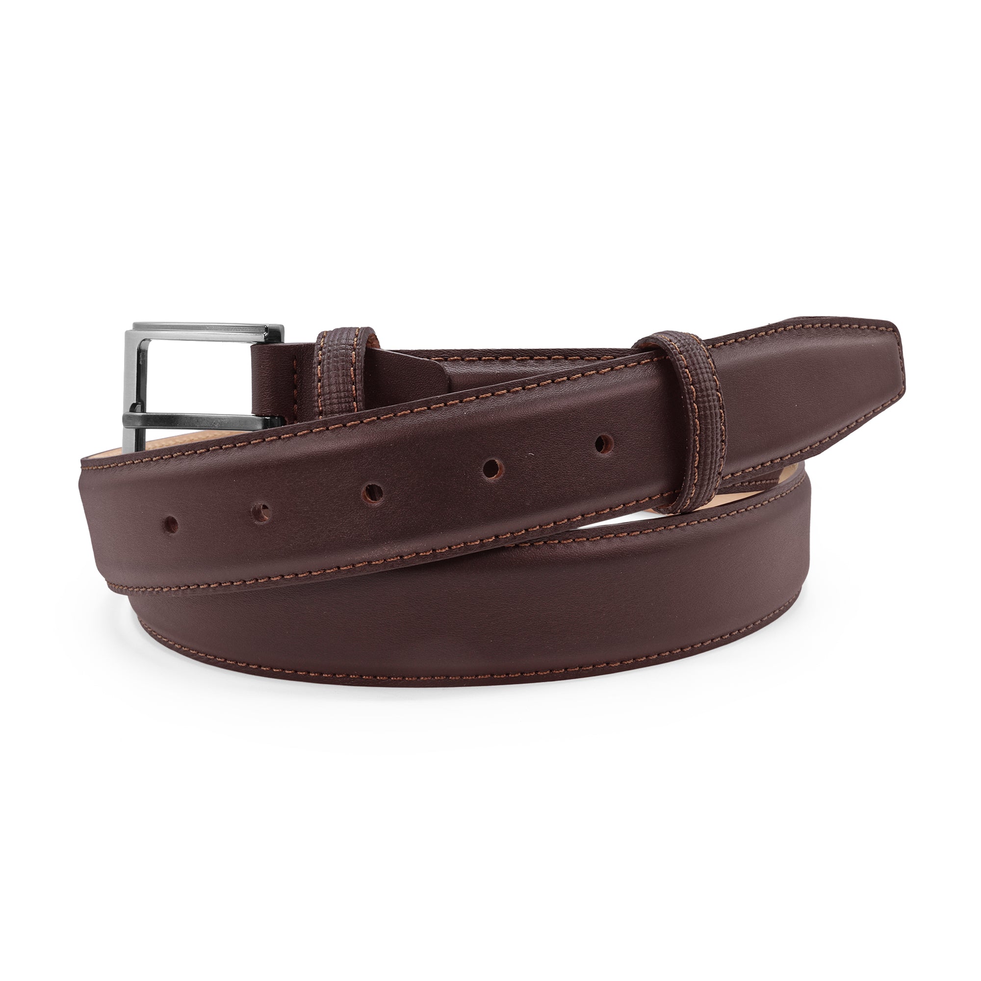 Ballesteros Dark Brown classic napa grain belt 35mm  - Huxley Tanner