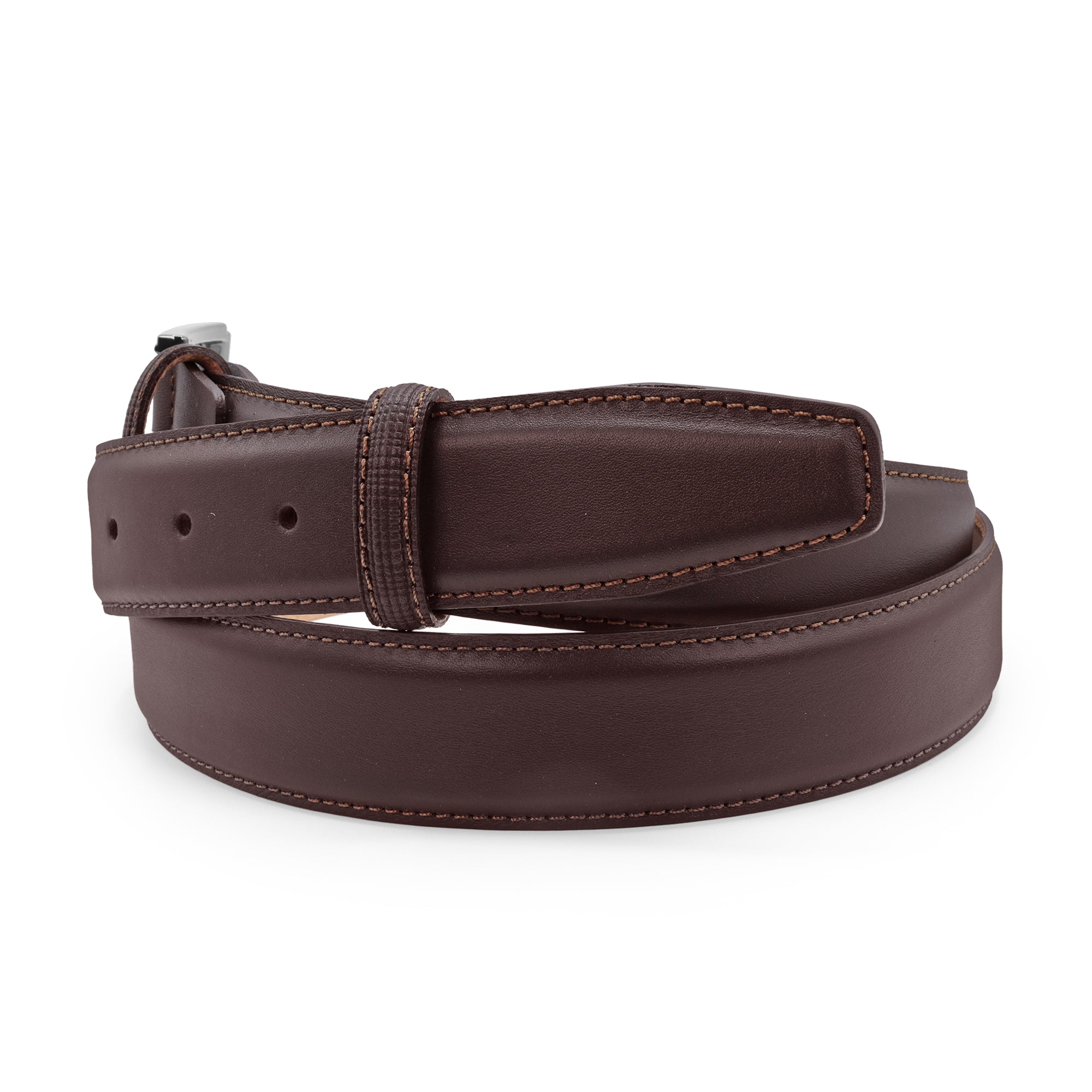 Ballesteros Dark Brown classic napa grain belt 35mm  - Huxley Tanner
