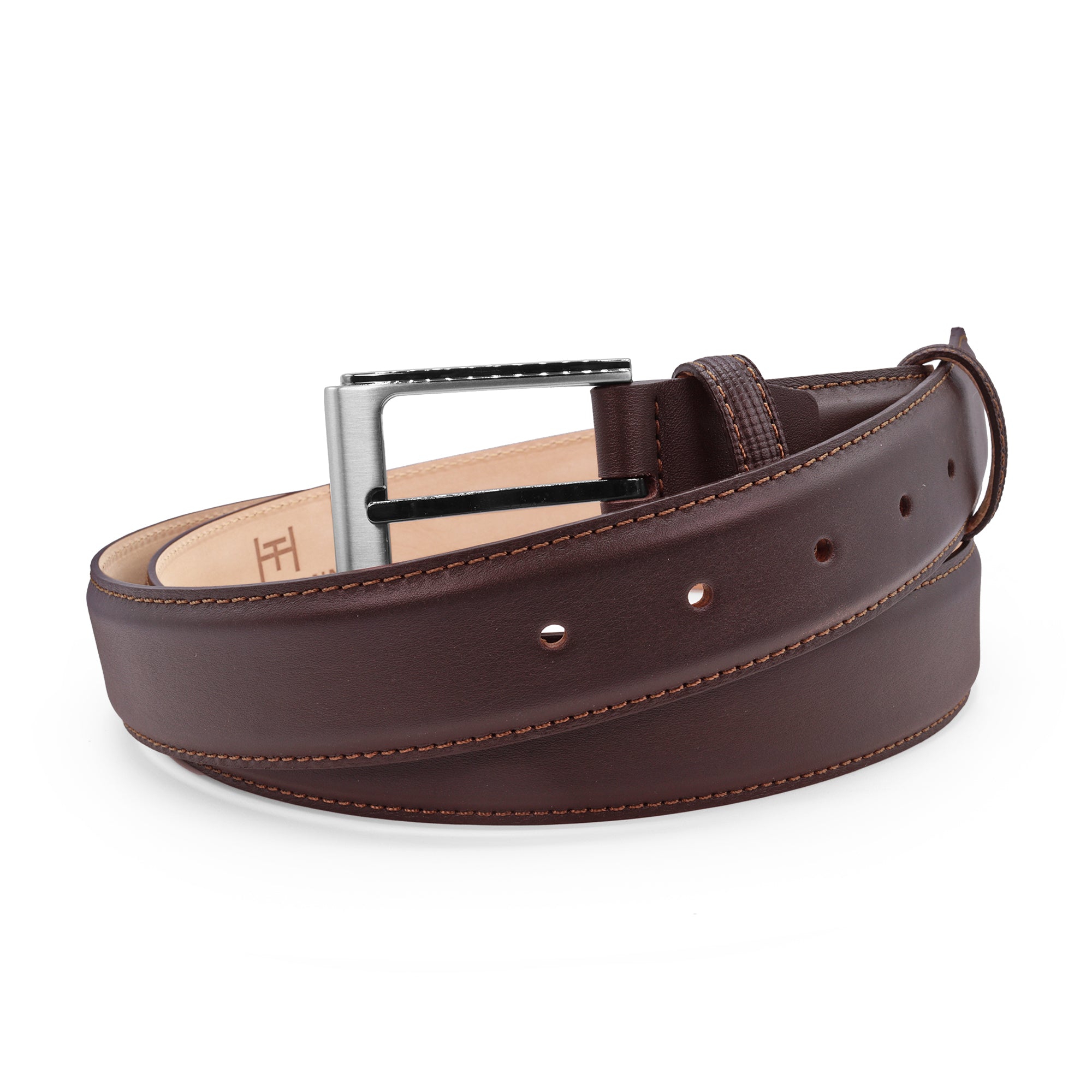 Ballesteros Dark Brown classic napa grain belt 35mm  - Huxley Tanner