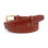 Carson Chestnut Stitch Detail vegetable tanned leather belt Huxley Tanner
