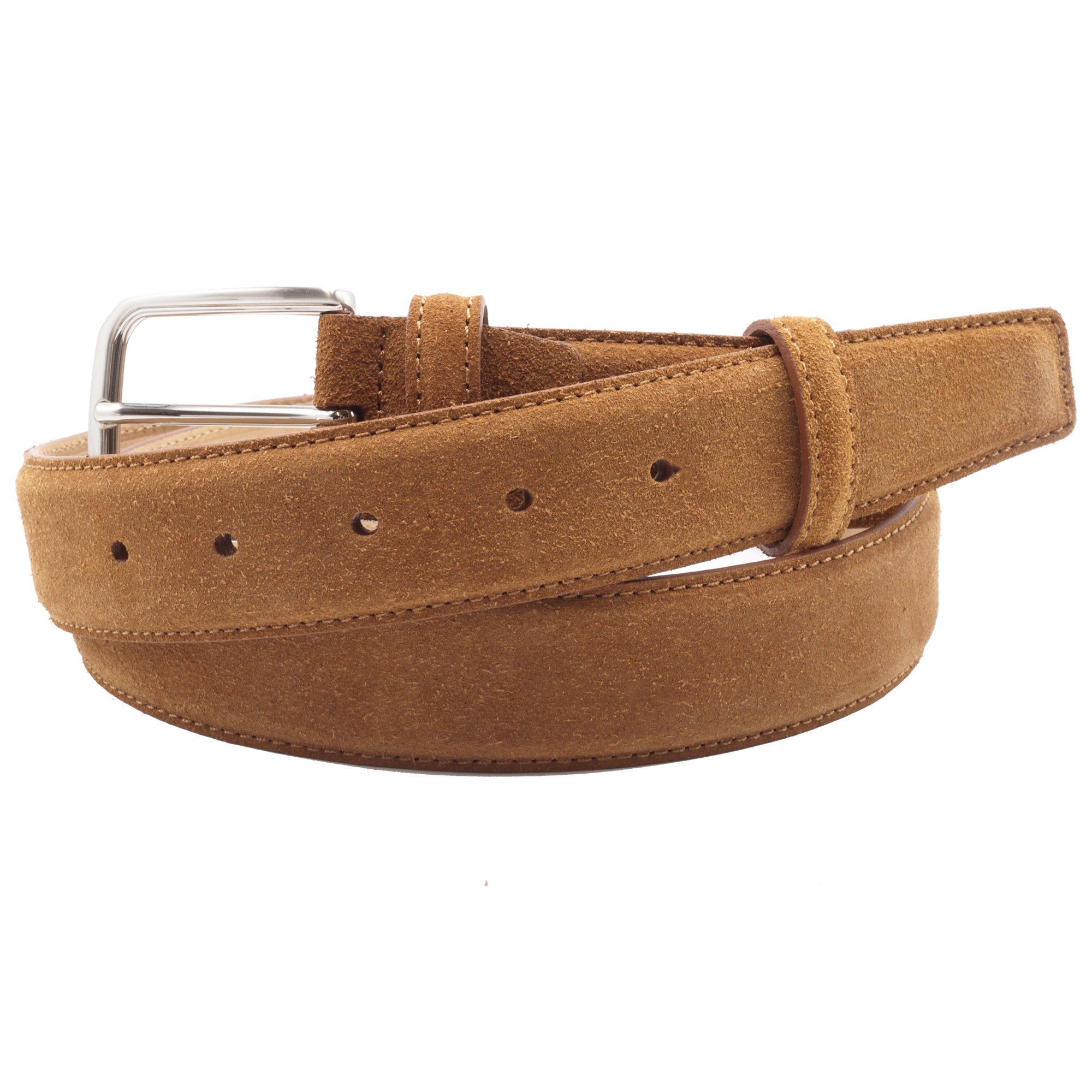 mens brown suede belt