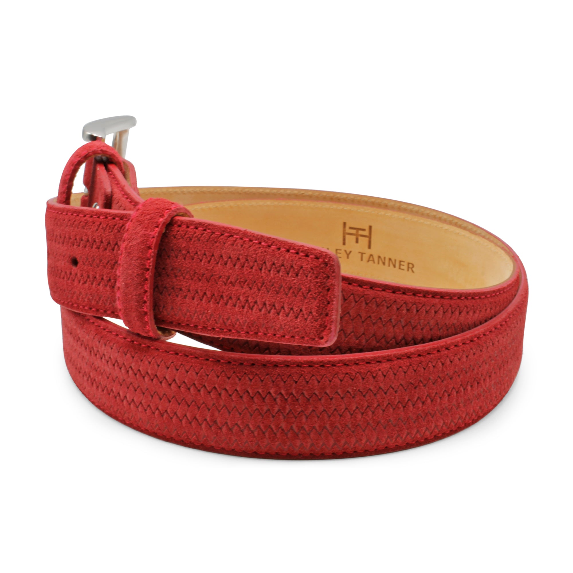 Basket Weave Suede Belt 35mm