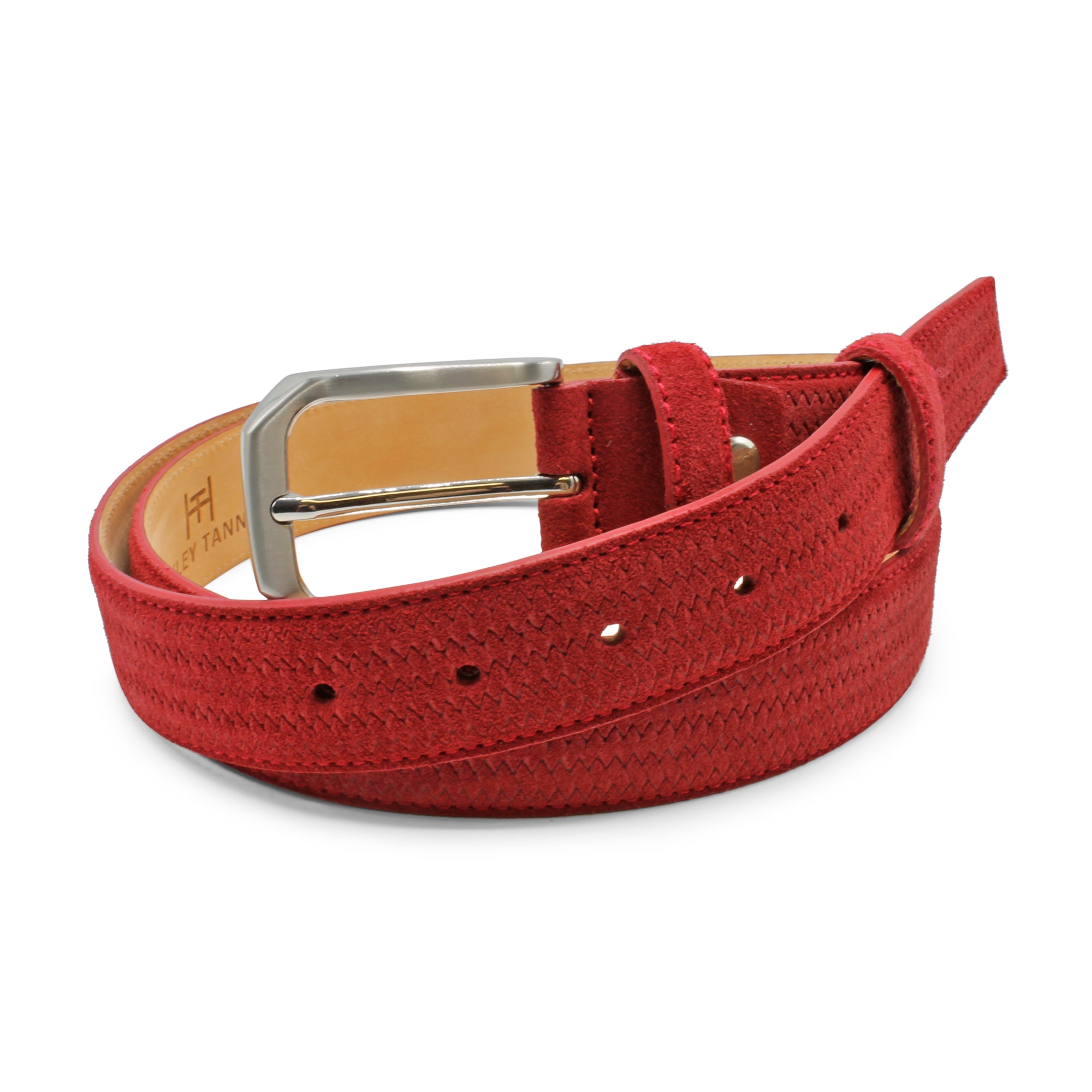 Basket Weave Suede Belt 35mm