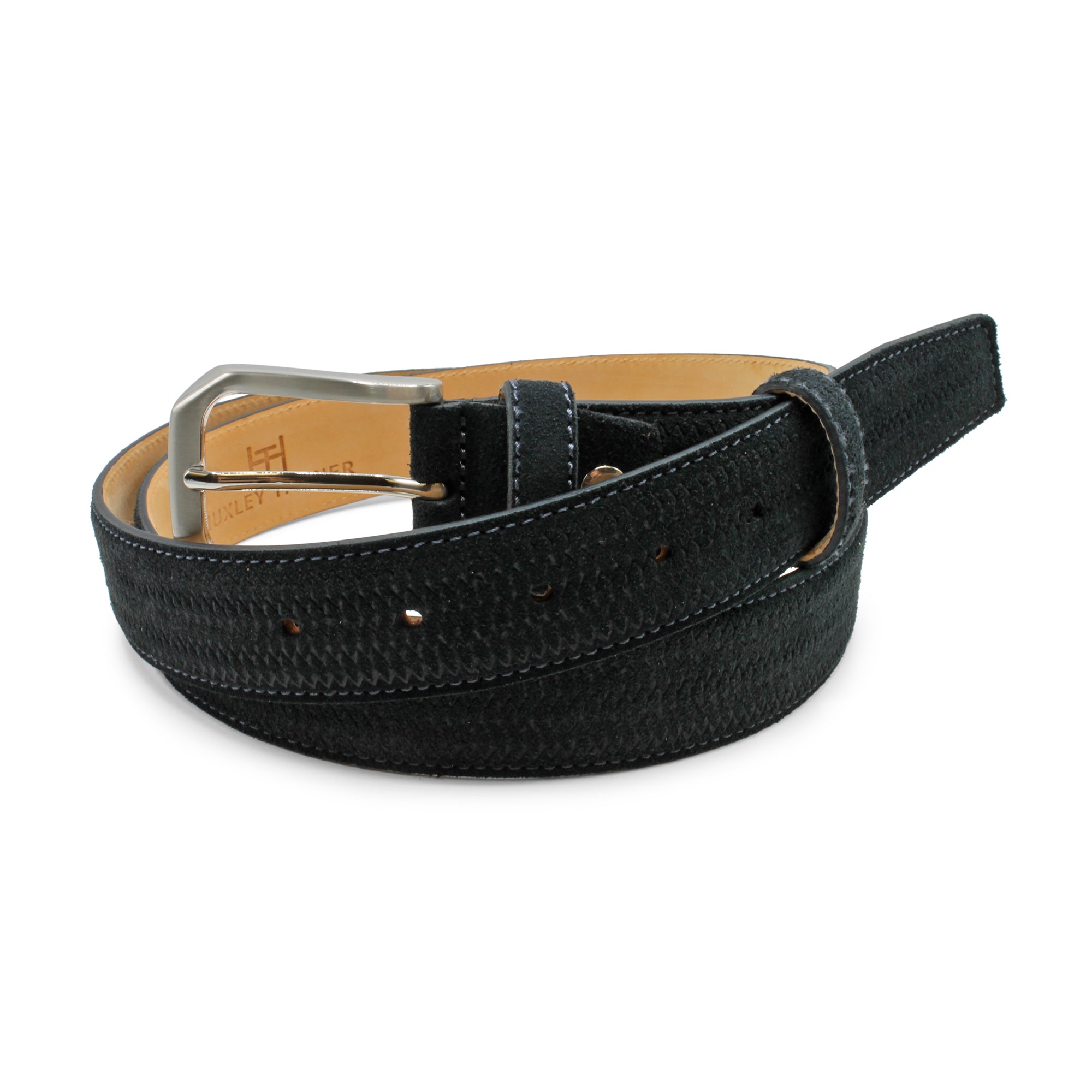 Basket Weave Suede Belt 35mm