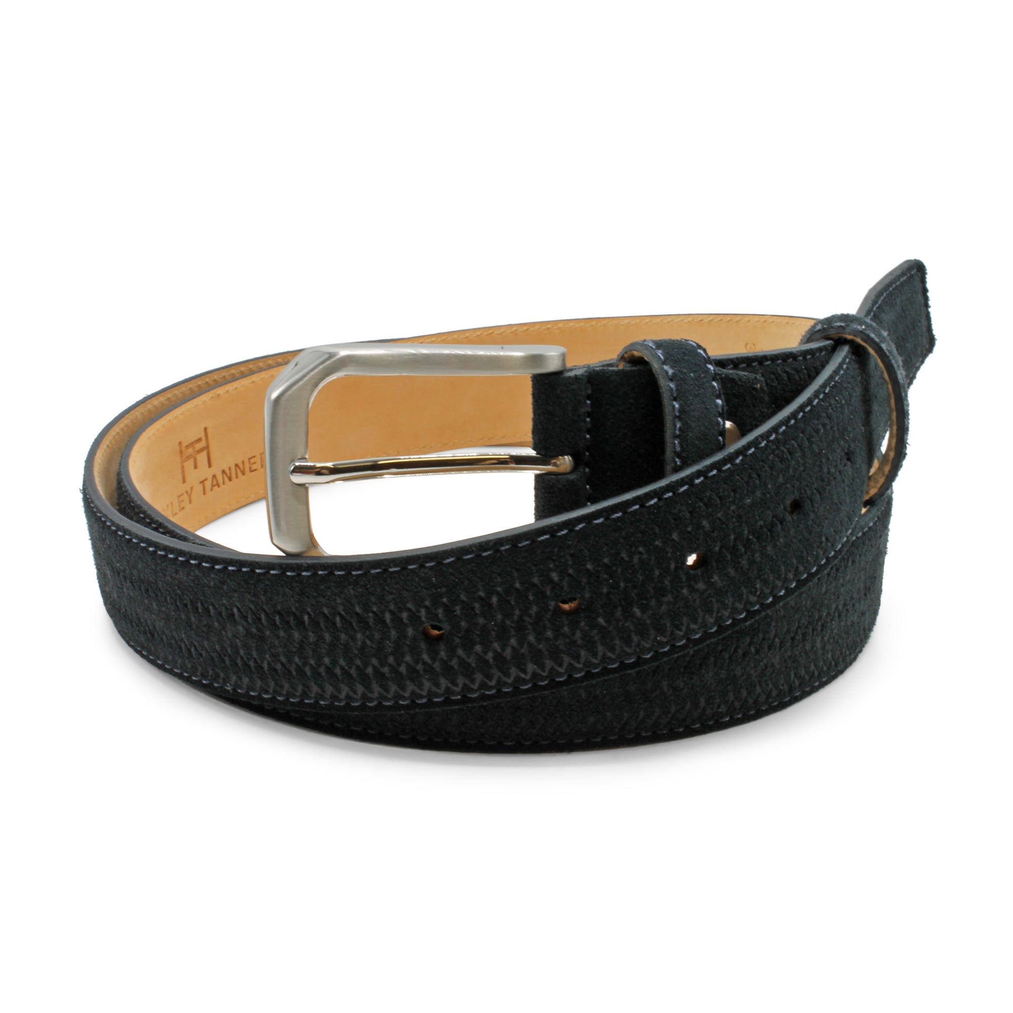 Basket Weave Suede Belt 35mm