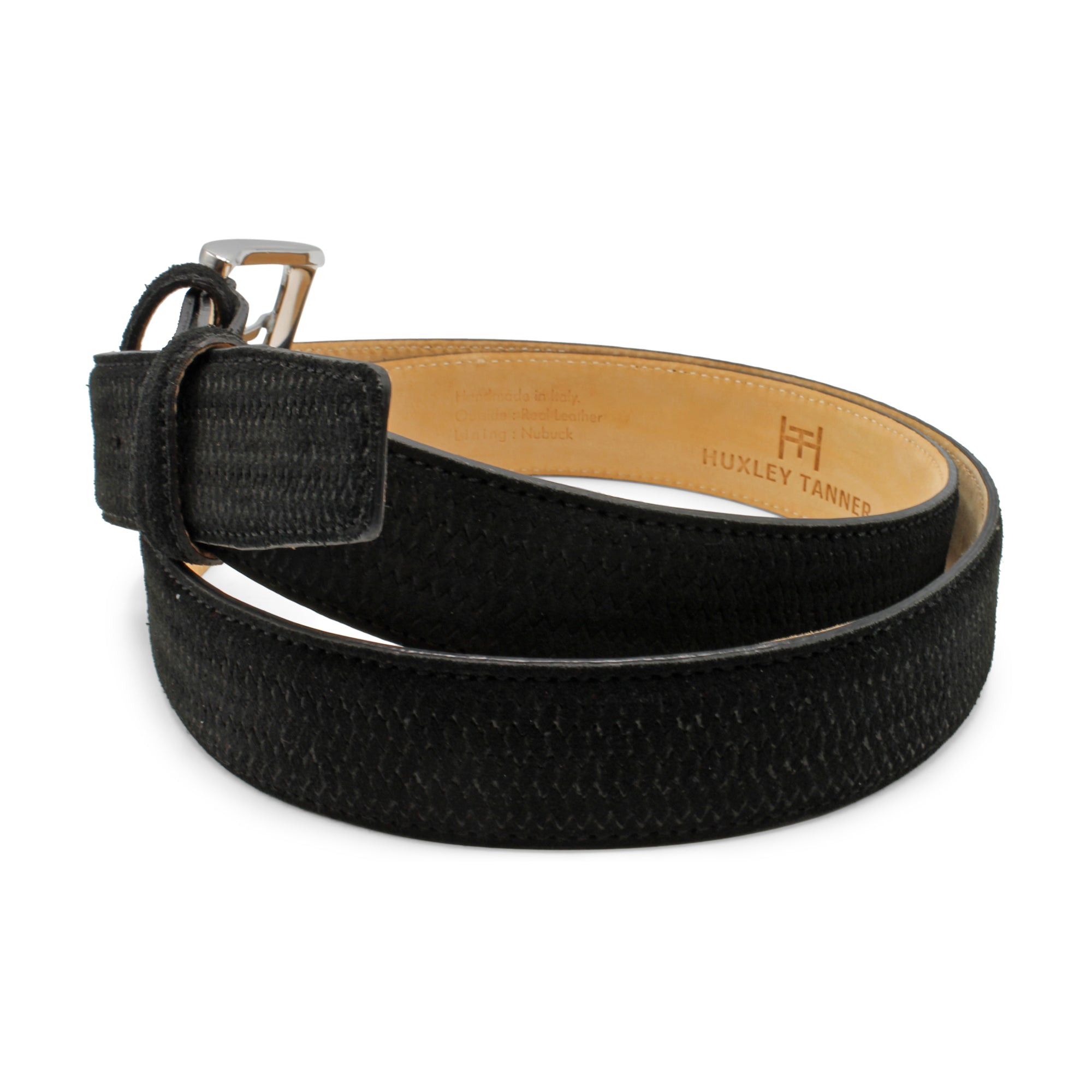 Basket Weave Suede Belt 35mm