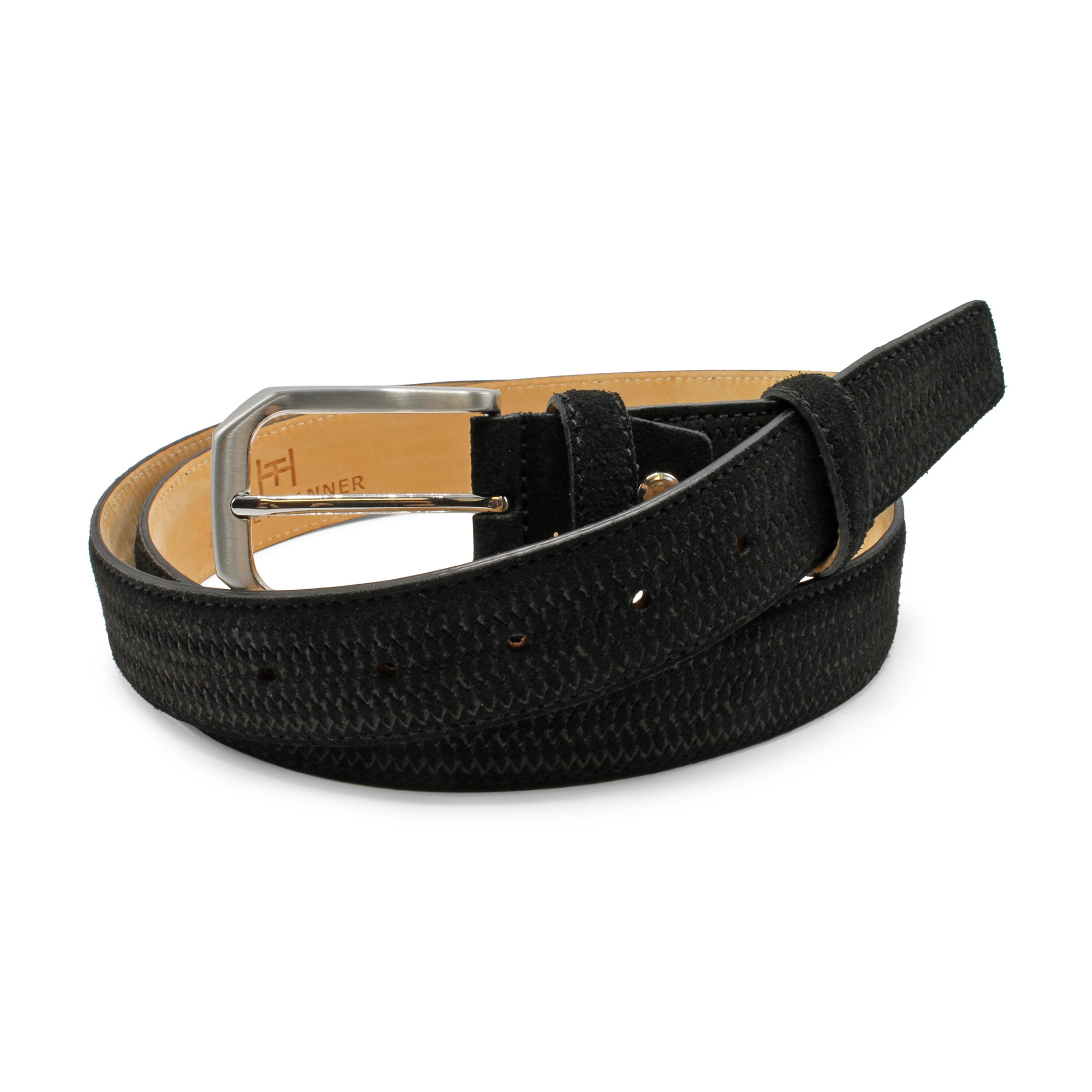 Basket Weave Suede Belt 35mm