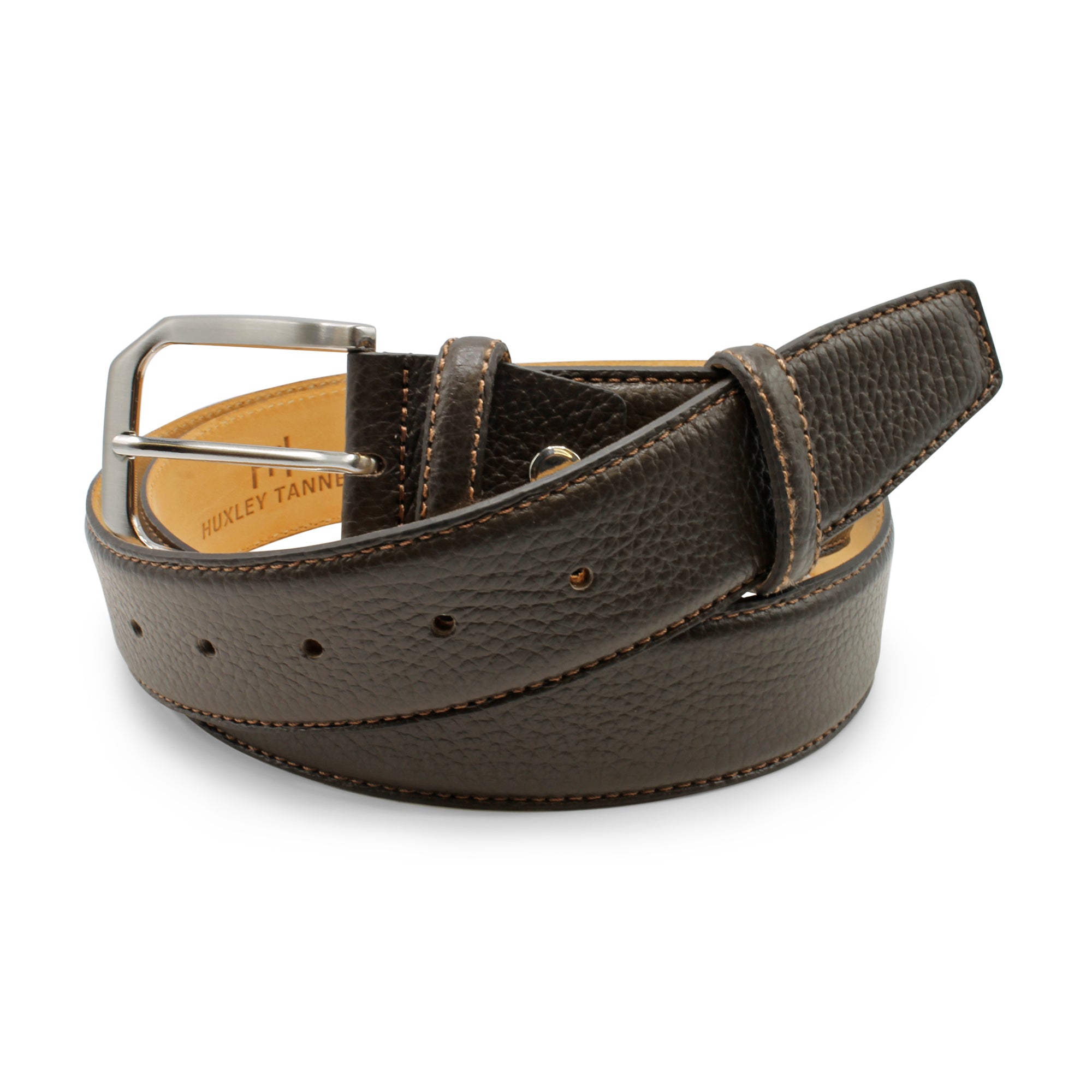 Cervo Texture Mottled Leather Belt 40mm