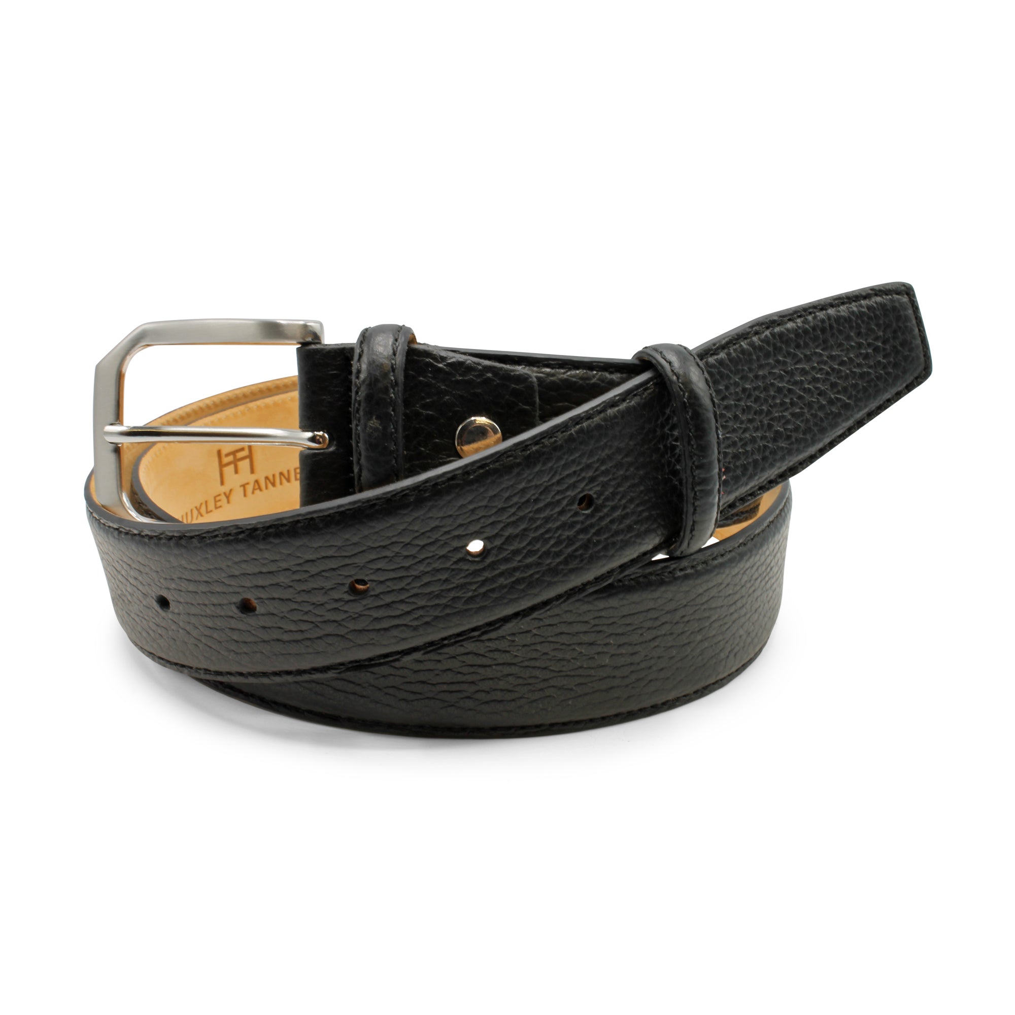 Cervo Texture Mottled Leather Belt 40mm