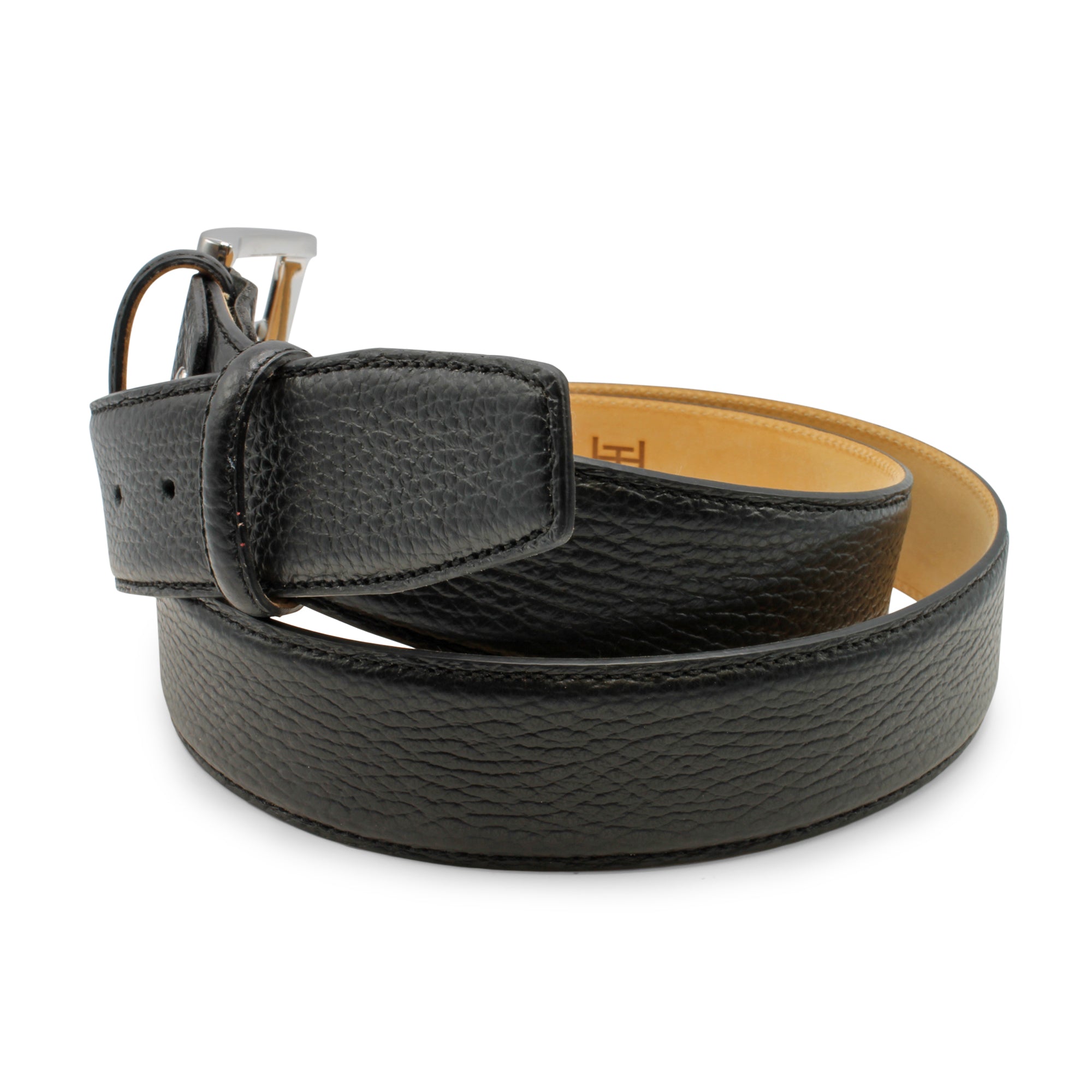 Cervo Texture Mottled Leather Belt 40mm