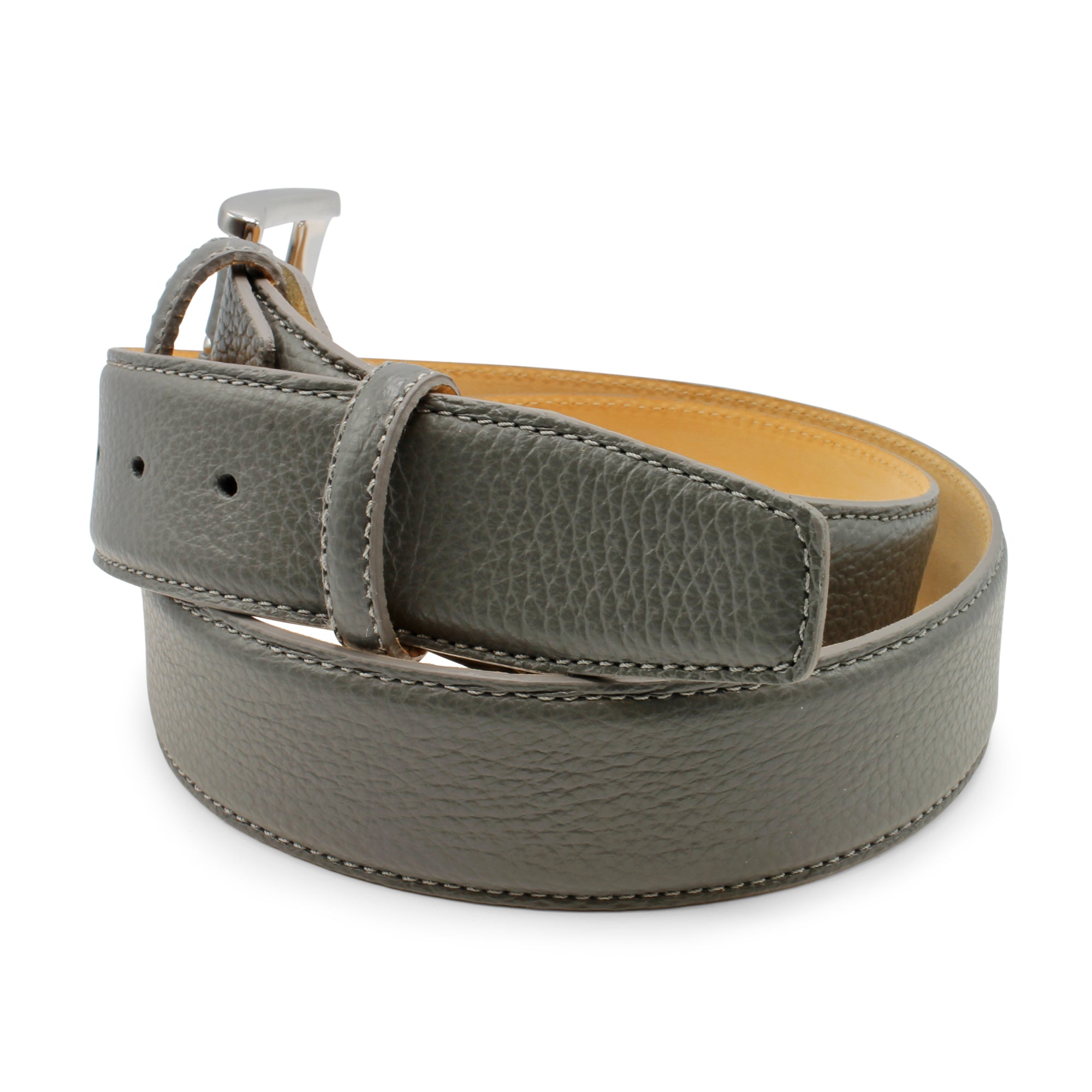 Cervo Texture Mottled Leather Belt 40mm